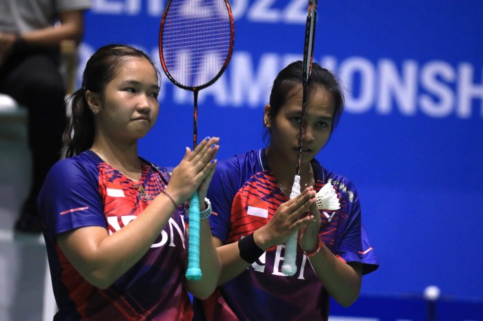 Kejuaraan Dunia Junior 2022: Rachel/Trias: Kami Kalah Tenaga - PBSI Trias/Rachel Tembus Perempat Final Taiwan Open 2025