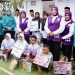 Bantuan untuk Warga Huntara Aceh dan Ajak Senam Sehat oleh Ketum Posyandu