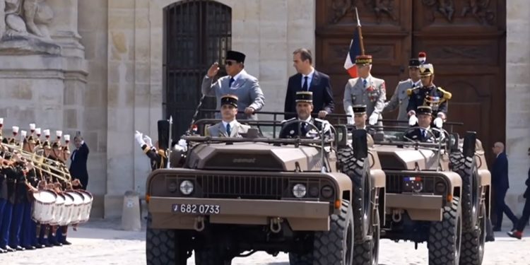 Kunjungan Prabowo di Paris Disambut di Istana Elysee