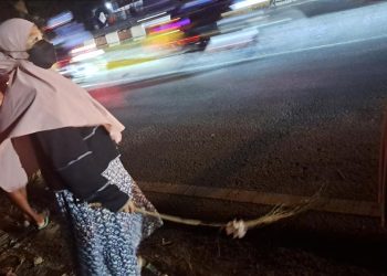 Penyapu Koin Jembatan Kali Sewo Indramayu Meninggal Tertabrak Kontainer