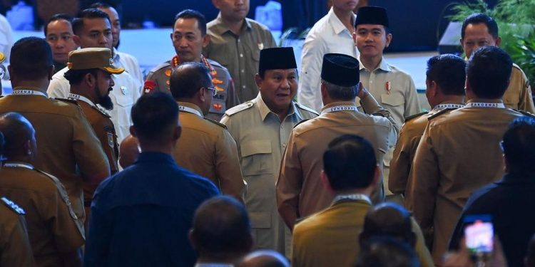 Prabowo dan Gibran Ikuti Sarasehan Kebangsaan KSTI di Jakarta