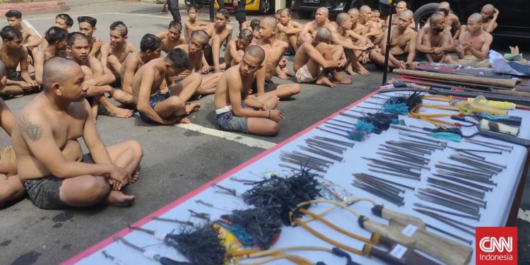 Polres Bengkulu Menangkap 50 Orang Diduga Terlibat Geng Motor