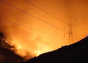 Sutet Terletak di TPA Putri Cempo Solo yang Terbakar