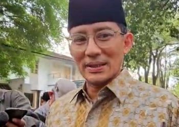 Sandiaga Uno Berkunjung ke Rumah Duka Guruh Soekarnoputra