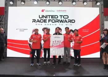 Jelang MotoGP 2026, Mario Aji dan Veda Ega Pratama Bertemu Fans di Jakarta