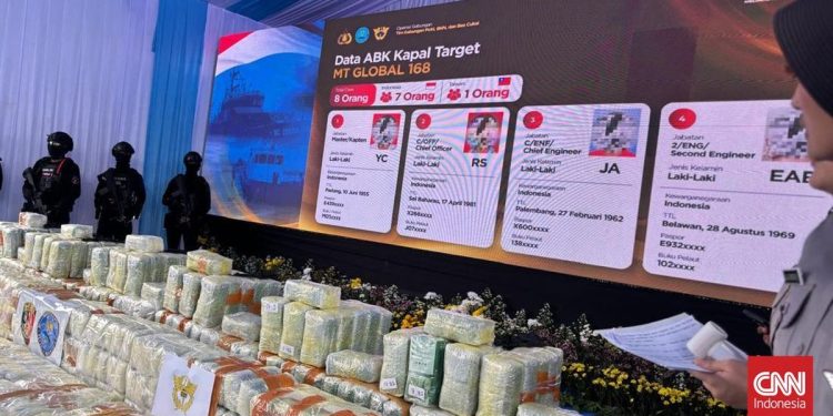Kronologi Penemuan 1 Ton Ketamine pada Kapal MT Global 168