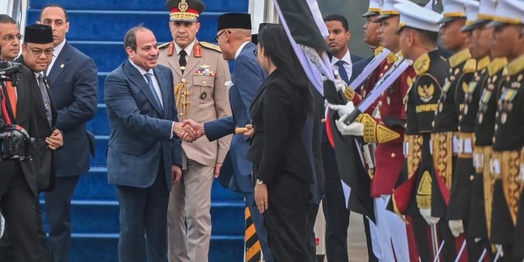 Presiden Mesir Tiba di Jakarta untuk Bertemu Prabowo Minggu